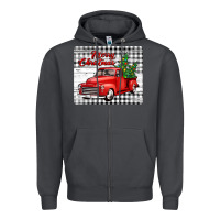 Smoke merry christmas mousepad Zipper Hoodie - Jasminsmagicworld