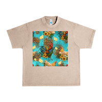 French Oak poultry animals seamless pattern Urban Heavy Tee - HRA Design Shop