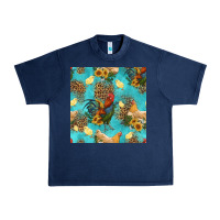 Navy poultry animals seamless pattern Urban Heavy Tee - HRA Design Shop
