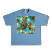 Pebble Blue poultry animals seamless pattern Urban Heavy Tee - HRA Design Shop