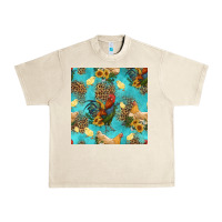 Sandshell poultry animals seamless pattern Urban Heavy Tee - HRA Design Shop