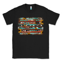 Black sunflower gemstone background Classic Tee - JahusDesignShop