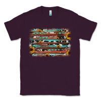 Plum sunflower gemstone background Classic Tee - JahusDesignShop