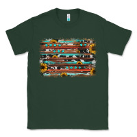 Sports Green sunflower gemstone background Classic Tee - JahusDesignShop