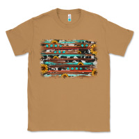 Toasted Coconut sunflower gemstone background Classic Tee - JahusDesignShop