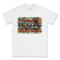 White sunflower gemstone background Classic Tee - JahusDesignShop
