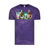 Cloud Purple cow coffee cups Vintage Tee - AdoDesignShop