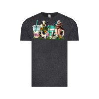 Vintage Black cow coffee cups Vintage Tee - AdoDesignShop