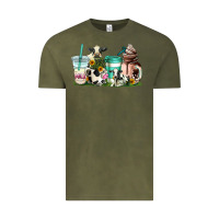 Vintage Olive cow coffee cups Vintage Tee - AdoDesignShop