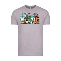 Vintage Zinc cow coffee cups Vintage Tee - AdoDesignShop