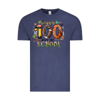 Vintage Denim happy 100 americana football basketball day of sch Vintage Tee - RacoonDesign