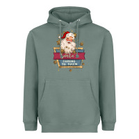 Sage santa's coming to town Heavyweight Hoodie - MaliasSmallBusiness