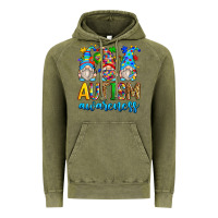 Vintage Olive autism awareness gnomes Vintage Hoodie - Zillion Design Studio