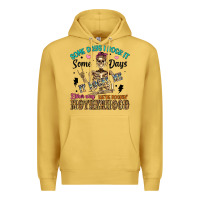 Antique Gold some days i rock it some days it rocks me either w Premium Hoodie - Artiststas
