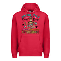 Cardinal some days i rock it some days it rocks me either w Premium Hoodie - Artiststas