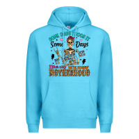 Ocean Blue some days i rock it some days it rocks me either w Premium Hoodie - Artiststas