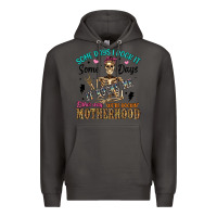 Smoke some days i rock it some days it rocks me either w Premium Hoodie - Artiststas
