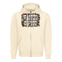 Sandshell Western Wasted On You Background Zipper Hoodie - LillyAllenDesigns