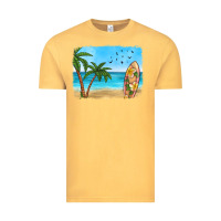 Vintage Mustard beach background Vintage Tee - HRA Design Shop
