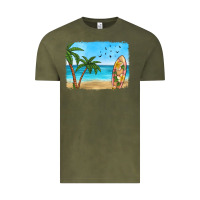 Vintage Olive beach background Vintage Tee - HRA Design Shop