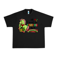 Black All I Want For Christmas Is A Unicorn Urban Heavy Tee - FaDigitalArtStudio
