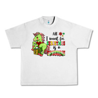 Lunar Rock All I Want For Christmas Is A Unicorn Urban Heavy Tee - FaDigitalArtStudio