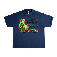 Navy All I Want For Christmas Is A Unicorn Urban Heavy Tee - FaDigitalArtStudio