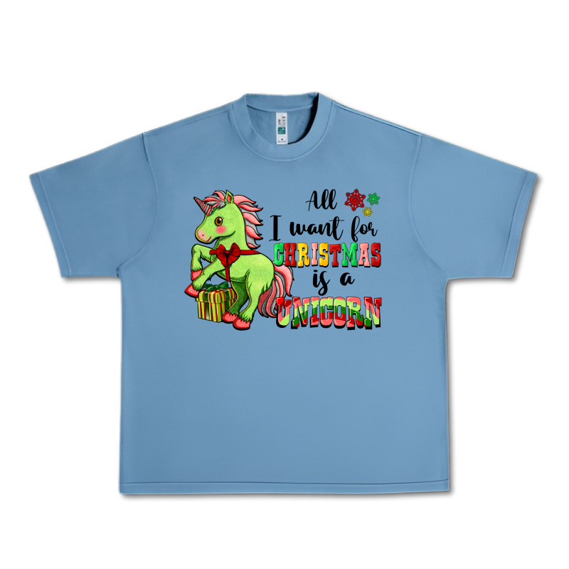 All I Want For Christmas Is A Unicorn Urban Heavy Tee by FaDigitalArtStudio | Teevron