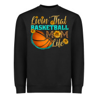 Black livin' that basketball mom life Heavyweight Sweatshirt - HRA Design Shop