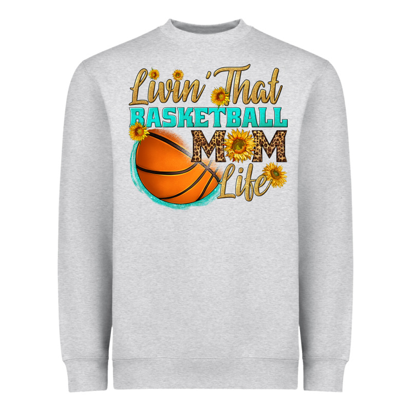 Livin' That Basketball Mom Life Heavyweight Sweatshirt by HRA Design Shop | Teevron