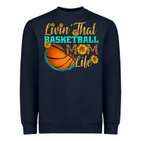 Navy livin' that basketball mom life Heavyweight Sweatshirt - HRA Design Shop