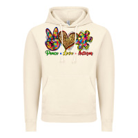 Vintage Artic peace love autism Vintage Hoodie - Zillion Design Studio