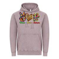 Vintage Zinc peace love autism Vintage Hoodie - Zillion Design Studio