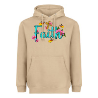 Mushroom faith with flower and butterfly Heavyweight Hoodie - NancyCooperArtShop