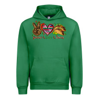 Emerald Peace love tacos Urban Hoodie - NancyCooperArtShop
