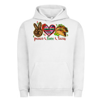 Pigment Lunar Rock Peace love tacos Urban Hoodie - NancyCooperArtShop