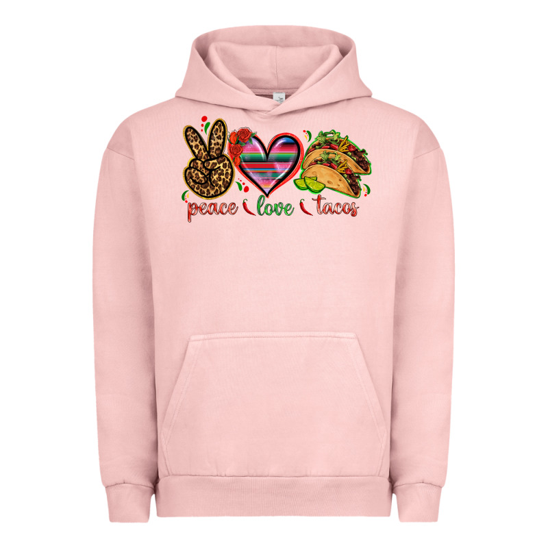 Peace Love Tacos Urban Hoodie by NancyCooperArtShop | Teevron