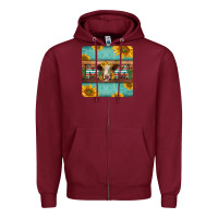 Burgundy hereford cattle mom coaster Zipper Hoodie - Jasminsmagicworld