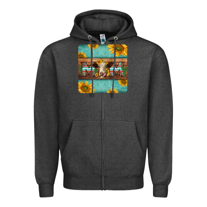 Hereford Cattle Mom Coaster Zipper Hoodie by Jasminsmagicworld | Teevron