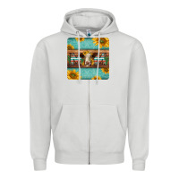 Dove Grey hereford cattle mom coaster Zipper Hoodie - Jasminsmagicworld