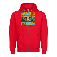 Red hereford cattle mom coaster Zipper Hoodie - Jasminsmagicworld