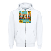 White hereford cattle mom coaster Zipper Hoodie - Jasminsmagicworld