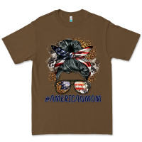Cacao americanmom messy bun Premium Tee - BarkalooDesign