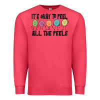 Cardinal ıt's okay to feel all the feels Premium Sweatshirt - MaliasSmallBusiness
