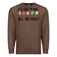 Chestnut ıt's okay to feel all the feels Premium Sweatshirt - MaliasSmallBusiness