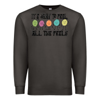 Smoke ıt's okay to feel all the feels Premium Sweatshirt - MaliasSmallBusiness