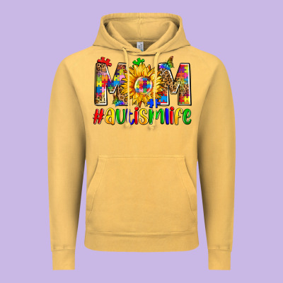 Mom #autism Life Vintage Hoodie Designed By Zillion Design Studio