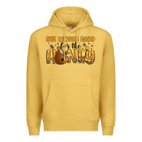 Antique Gold she works hard for the honey Premium Hoodie - Artiststas