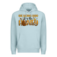 Blue Mist she works hard for the honey Premium Hoodie - Artiststas