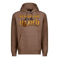 Chestnut she works hard for the honey Premium Hoodie - Artiststas
